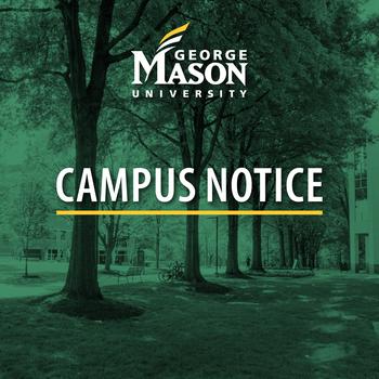 Graphic illustration that says Campus Notice